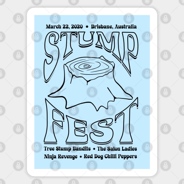 Stumpfest concert shirt - Light Colors Magnet by Cre8tiveTees